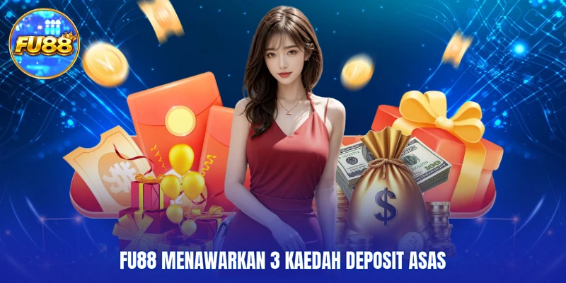 FU88 menawarkan 3 Kaedah deposit asas