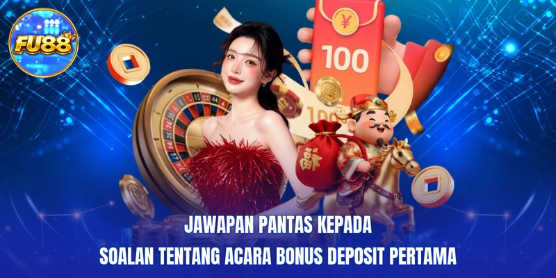 Jawapan pantas kepada soalan tentang acara Bonus deposit pertama
