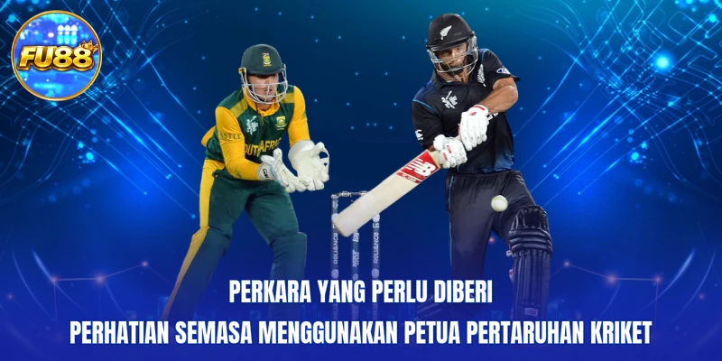 Perkara yang perlu diberi perhatian semasa menggunakan Petua pertaruhan Kriket